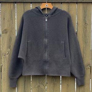 Athleta Dolman Sleeve Hooded Sweater Jacket Size Medium